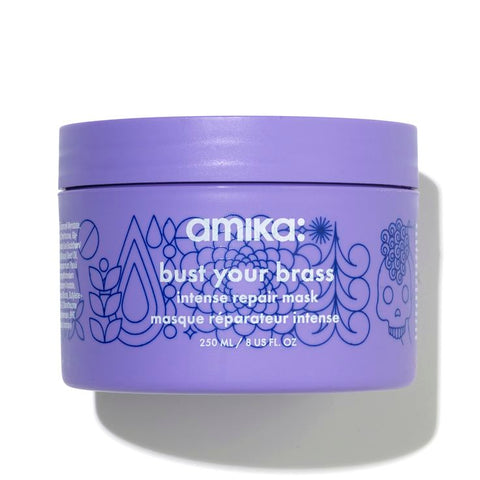 Amika Bust Your Brass Cool Blonde Intense Repair Hair Mask